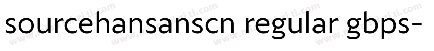 sourcehansanscn regular gbps字体转换